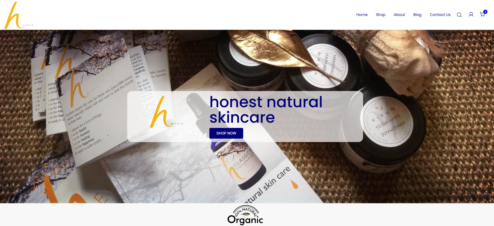 hbyMaia Skincare Website