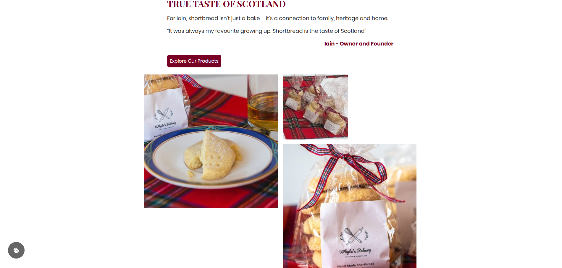 Whyte's bakery Website